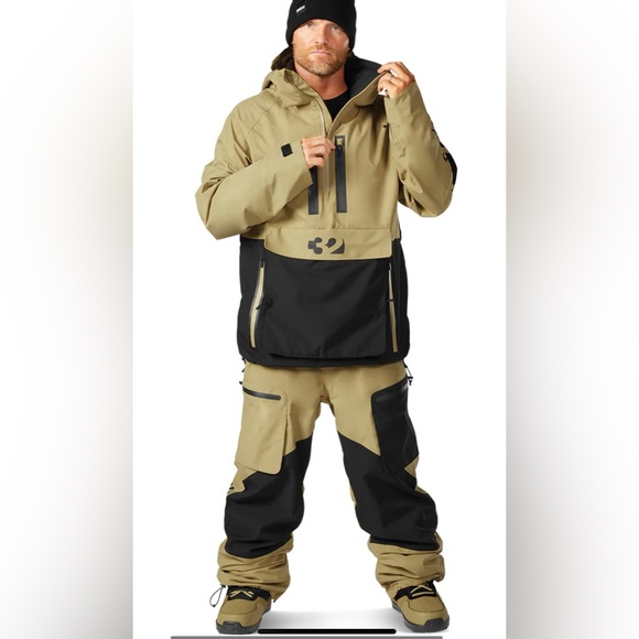 Thirty two black and tan men’s snowboarding pants 2023 BNWT - Picture 1 of 7